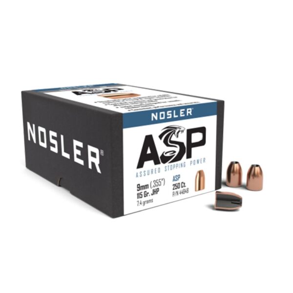 Nosler Sporting Handgun Pistol Bullets .355 cal .355" 115 gr JHP 250/ct - Precision Shot Firearms