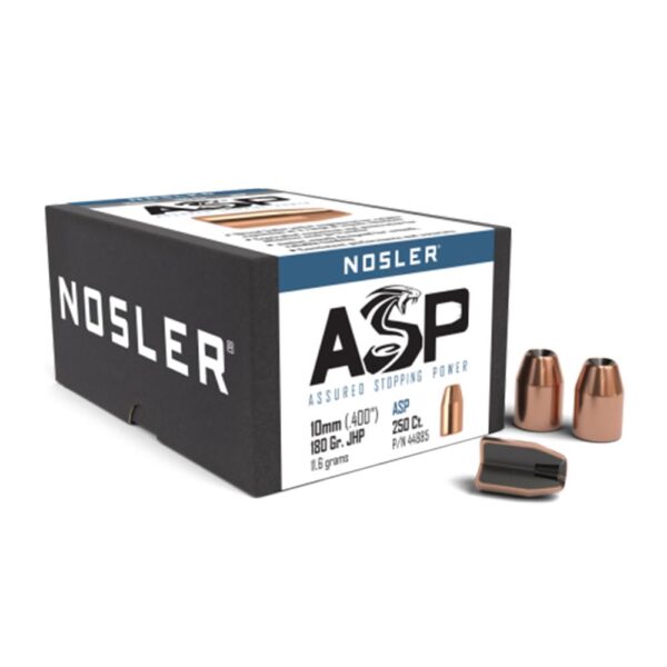 Nosler Sporting Handgun Pistol Bullets 10mm .400" 180 gr JHP 250/ct - Precision Shot Firearms