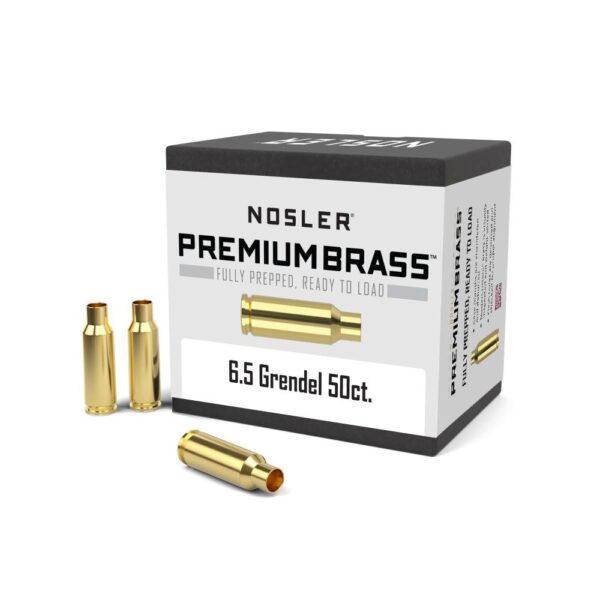 Nosler Unprimed Brass Rifle Cartridge Cases 50/ct 6.5mm Grendel - Precision Shot Firearms