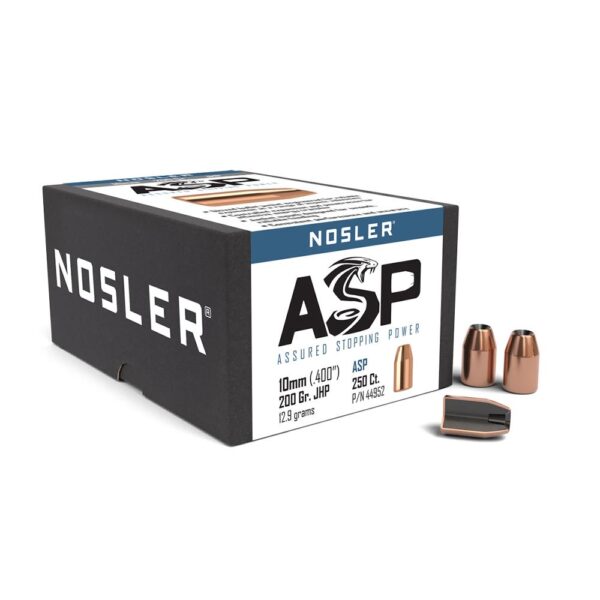 Nosler Sporting Handgun Pistol Bullets 10mm .400" 200 gr JHP 250/ct - Precision Shot Firearms