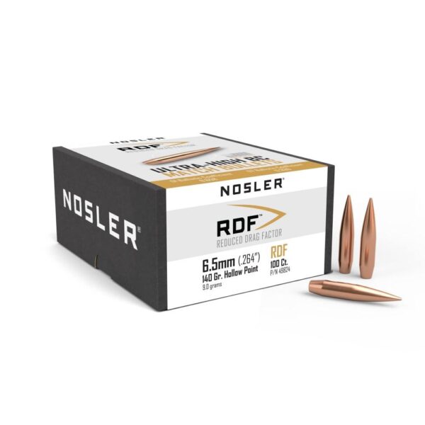 Nosler RDF Match Bullets 6.5mm .264" 140 gr HPBT 100/ct - Precision Shot Firearms