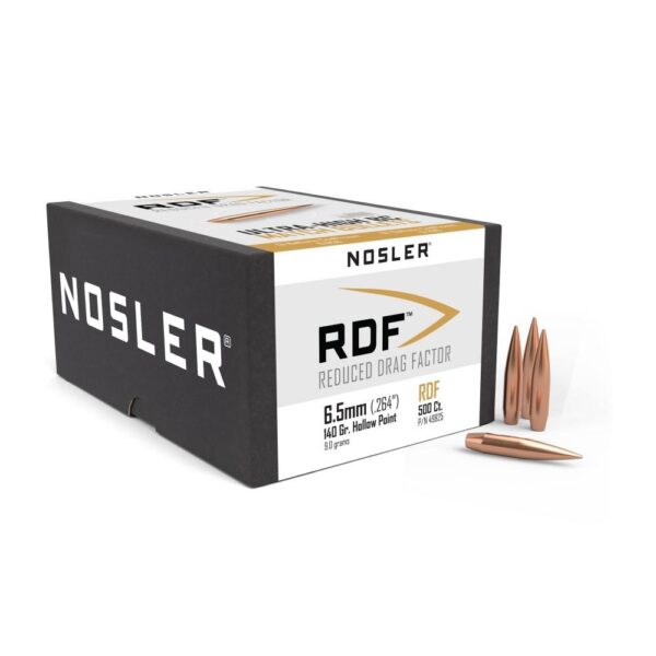 Nosler RDF Match Bullets 6.5mm .264" 140 gr HPBT 500/ct - Precision Shot Firearms