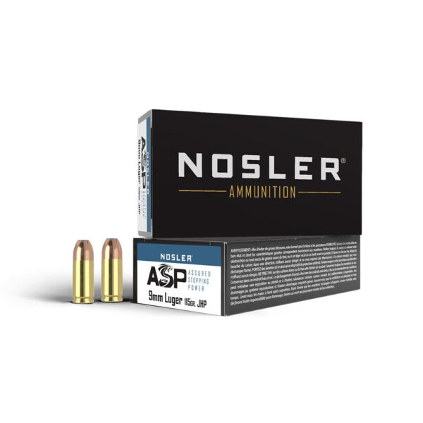 Nosler Match Grade Handgun Ammunition 9mm Luger 115 gr JHP 1170 fps 50/ct - Precision Shot Firearms