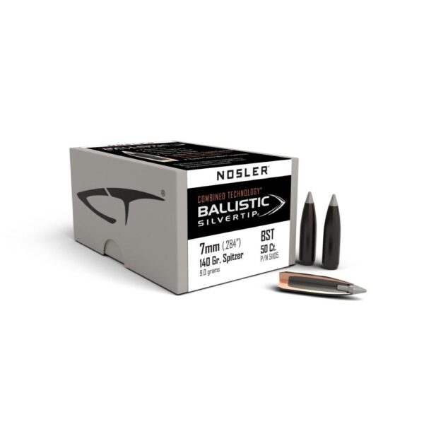 Nosler Ballistic SilverTip Hunting Bullets 7mm .284" 140 gr SBT-BSTIP 50/ct - Precision Shot Firearms