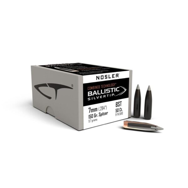 Nosler Ballistic SilverTip Hunting Bullets 7mm .284" 150 gr SBT-BSTIP 50/ct - Precision Shot Firearms