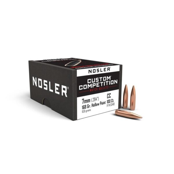 Nosler Custom Competition Bullets 7mm .284" 168 gr HPBT 100/ct - Precision Shot Firearms