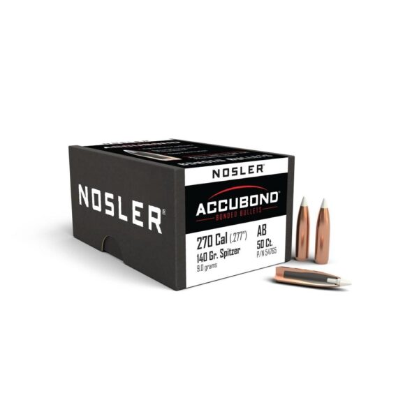 Nosler AccuBond Bullets .270 cal .277" 140 gr SBT-ACB 50/ct - Precision Shot Firearms