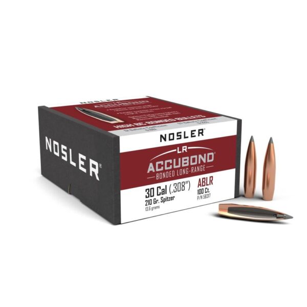 Nosler AccuBond Long Range Bullets .30 cal .308" 210 gr SPT-ACB 100/ct - Precision Shot Firearms