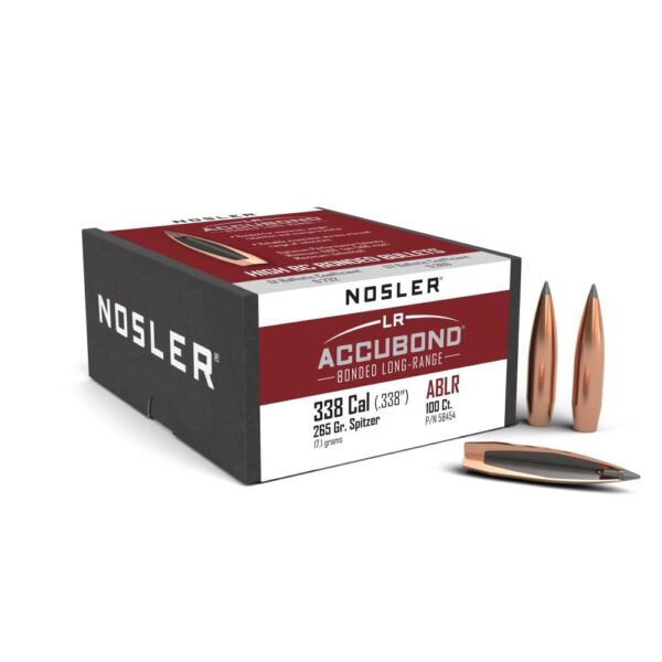 Accubond Long Range 338 265 SP-100 ct bullet - Precision Shot Firearms