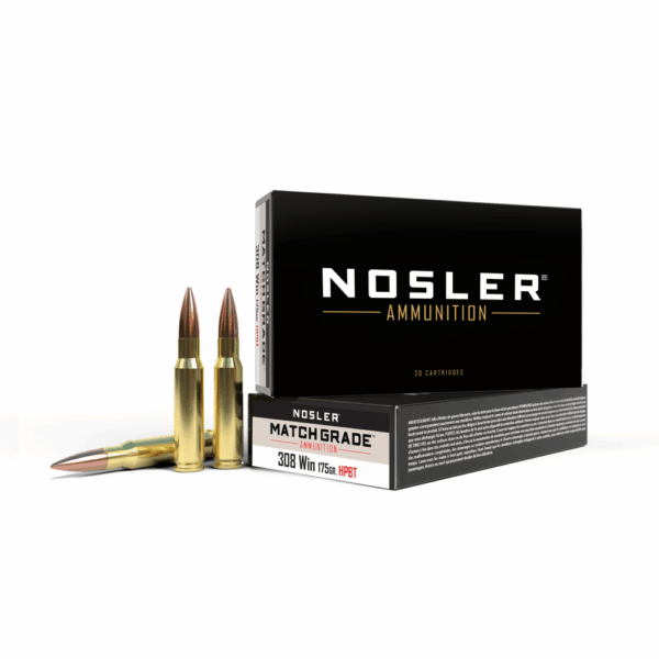 Nosler Match Grade Rifle Ammunition .308 Win 175 gr CC 2500 fps - 20/box - Precision Shot Firearms