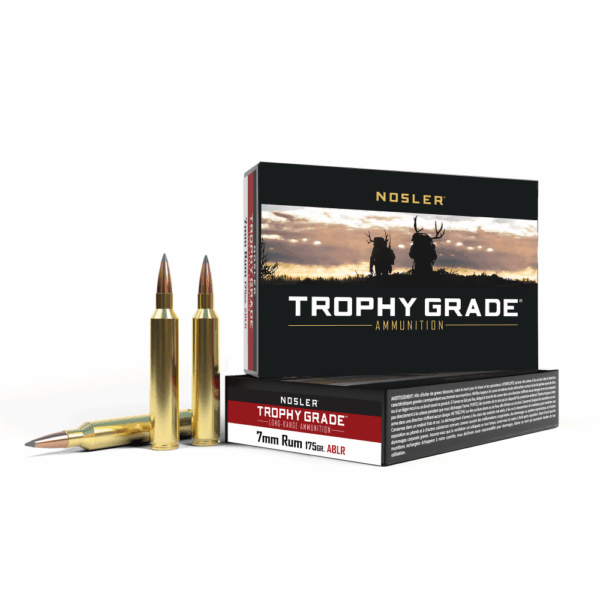 Nosler Trophy Grade Long Range Rifle Ammunition 7mm RUM 175 gr ACB LR 20/ct - Precision Shot Firearms