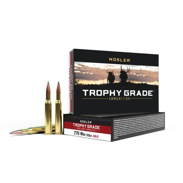 Nosler Accubond Long Range Trophy Grade Rifle Ammunition .270 Win 150 gr PT 2850 fps 20/ct - Precision Shot Firearms