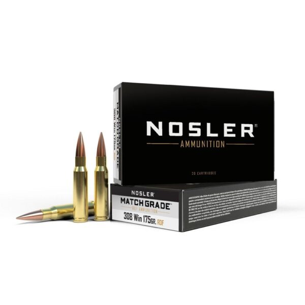 Nosler RDF Match Grade Rifle Ammunition .308 Win 175 gr HPBT 20/ct - Precision Shot Firearms