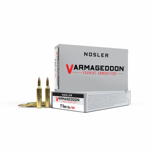 Nosler Varmegeddon Rifle Ammunition .17 Rem 20 gr FBHP 3550 fps - 20/box - Precision Shot Firearms