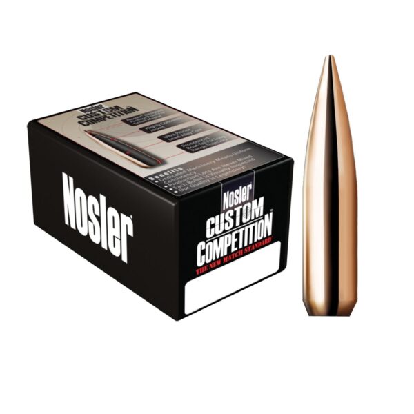 Nosler Custom Competition Bullets .30 cal 168 gr HPBT 1000/ct - Precision Shot Firearms