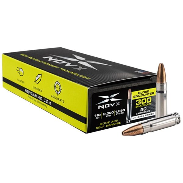 NovX Pentagon Rifle Ammunition .300 Blackout 125gr HP 2300 fps 20/ct - Precision Shot Firearms