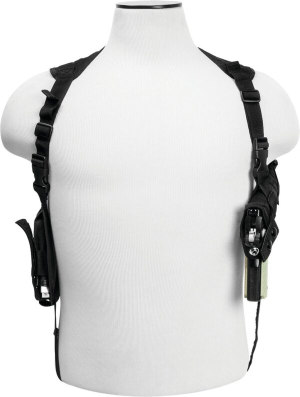 VISM by NcSTAR AMBI HORIZONTAL SHOULDER HOLSTER/DOUBLE MAG HOLDER/BLACK - Precision Shot Firearms