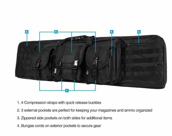 NcSTAR VISM Double Carbine Case - Digital Camo 42" - Precision Shot Firearms