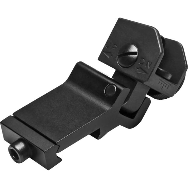 NcStar AR-15 45 Degree Offset Flip-Up Rear Sight Black - Precision Shot Firearms