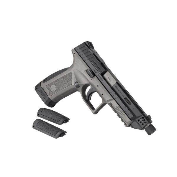 Girsan MC9 Disruptor X Handgun 9mm Luger 17rd Magazine 4.6" Barrel Two Tone Tungsten Black - Precision Shot Firearms