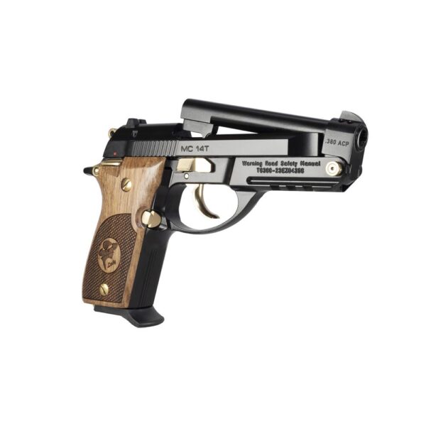 Girsan MC 14T Lady Tip-Up Handgun .380 ACP 13rd Magazine 4.5" Barrel Black Gloss and Gold - Precision Shot Firearms