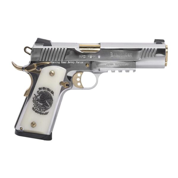 Girsan Liberador II MC1911S Government Handgun .45 ACP 9rd Magazine 5" Barrel Polished Chrome - Precision Shot Firearms