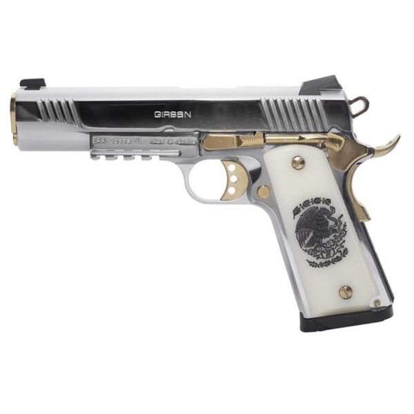 Girsan Liberador II MC1911S Government Handgun .45 ACP 9rd Magazine 5" Barrel Polished Chrome - Precision Shot Firearms