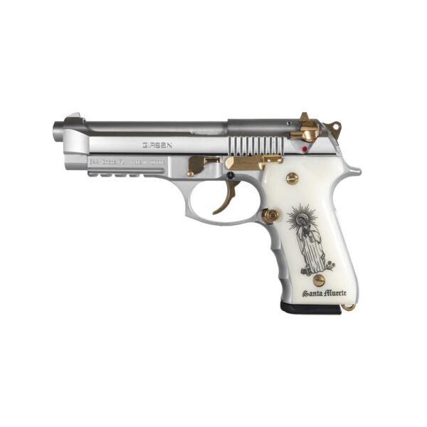 Girsan Regard MC Liberador Handgun 9mm Luger 18rd Magazine 4.9" Barrel Stainless with Santa Muerte Grips - Precision Shot Firearms