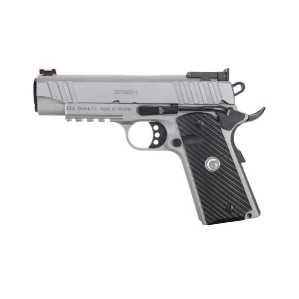 EAA Girsan MC1911 Carry Handgun 10mm Auto 9rd Magazine 4.4" Barrel Stainless Steel with Black Grips - Precision Shot Firearms