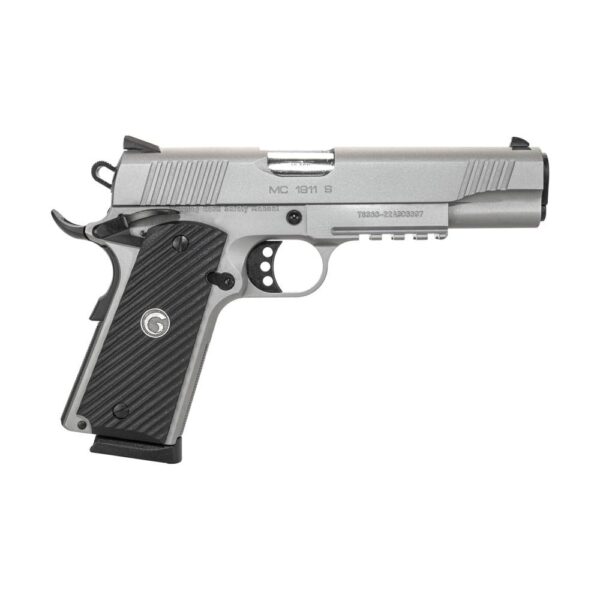 EAA Girsan MC1911 S Gov't Handgun .45 Auto 8rd Magazine 5" Barrel Stainless Steel - Precision Shot Firearms