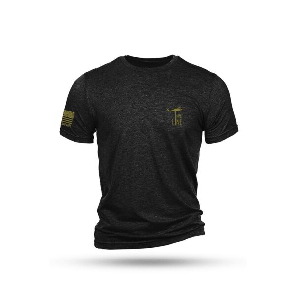 Nine Line American Camo Short Sleeve Shirt Black Triblend XL - Precision Shot Firearms