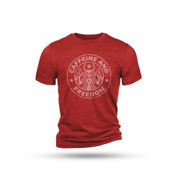 Nine Line Caffeine and Freedom T-Shirt Red XL - Precision Shot Firearms