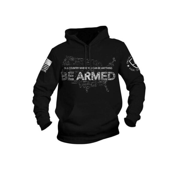 Nine Line NLA E9 Be Armed Hoodie Black S - Precision Shot Firearms