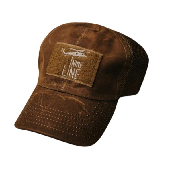 Nine Line Tan American Made Mesh Back Hat with Dropline - Precision Shot Firearms