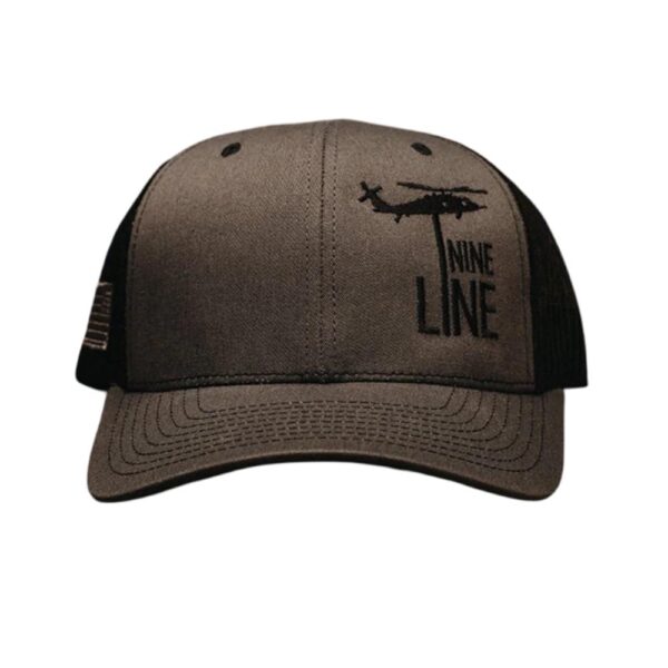 Nine Line Dropline Snapback Hat Black Grey - Precision Shot Firearms