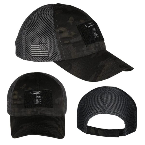 Nine Line Dark American Made Mesh Back Hat with Dropline - Precision Shot Firearms