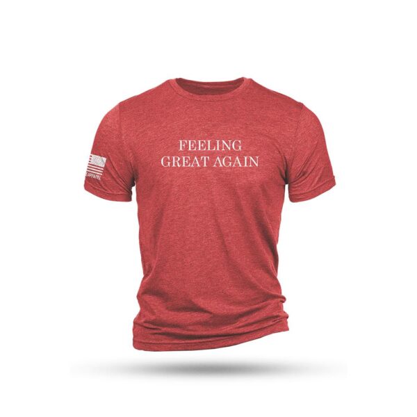 Nine Line Feeling Great Again Short Sleeve Shirt Red Triblend 2XL - Precision Shot Firearms