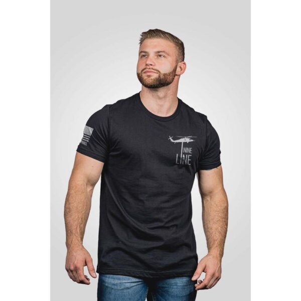 Nine Line I Stand Behind Those Who Serve Short Sleeve Shirt Black S - Precision Shot Firearms