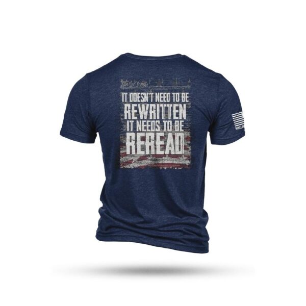Nine Line Reread Not Rewritten T-Shirt Navy S - Precision Shot Firearms