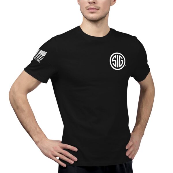 Nine Line Sig Sauer Logo Short Sleeve Shirt Black 3XL - Precision Shot Firearms