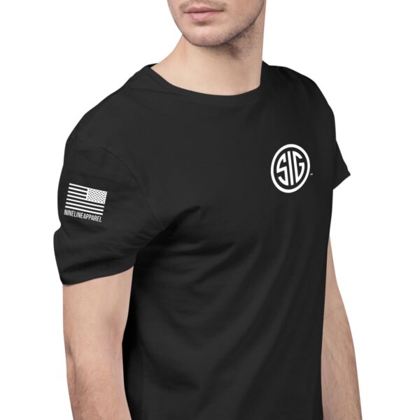 Nine Line Sig Sauer Logo Short Sleeve Shirt Black 3XL - Precision Shot Firearms