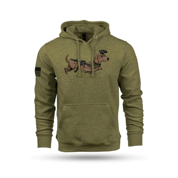 Nine Line Tactical Wiener Hooded Sweatshirt Olive 2XL - Precision Shot Firearms