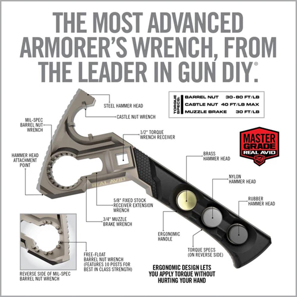 Real Avid Armorer's Master Wrench - Precision Shot Firearms