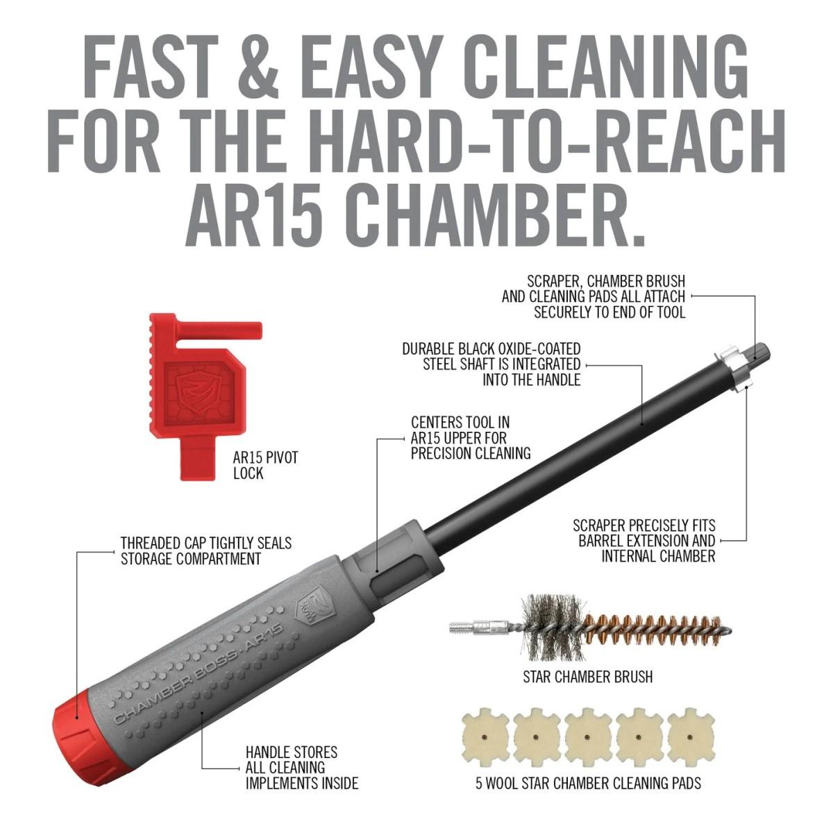 Real Avid AR15 Chamber Boss Cleaning Kit - Precision Shot Firearms
