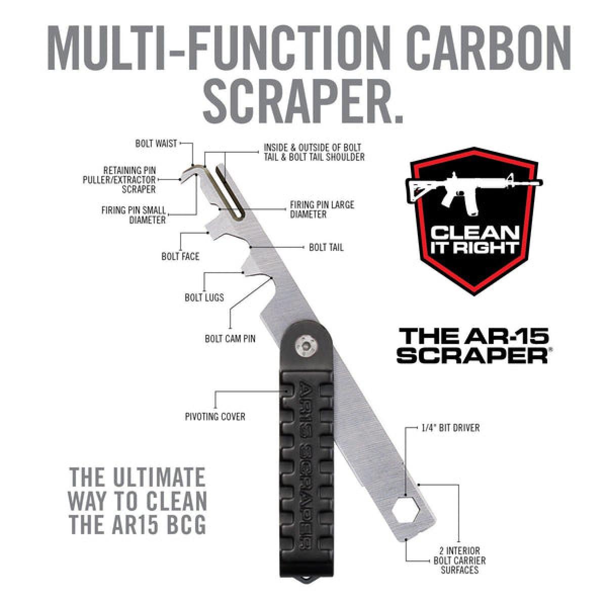Real Avid AR15 Bolt Carrier Group Scraper - Precision Shot Firearms