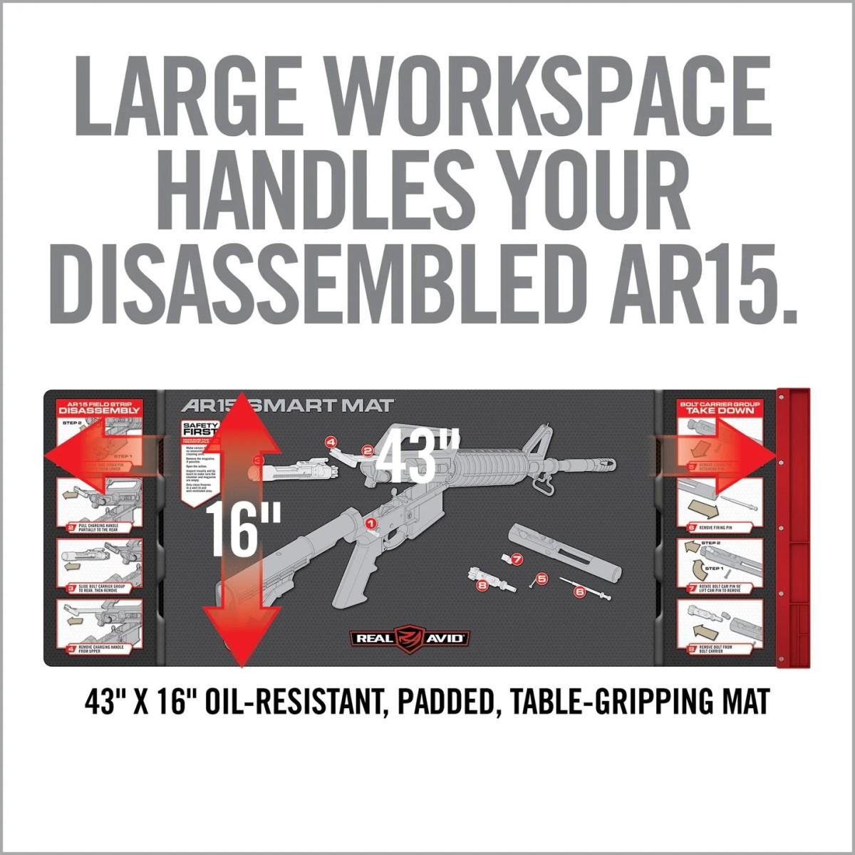 Real Avid AR15 Smart Cleaning Mat - Precision Shot Firearms
