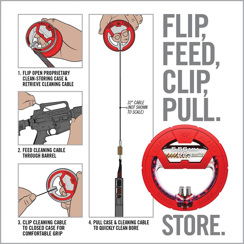 Real Avid Bore Boss .22 cal Bore Cleaning Rope - Precision Shot Firearms