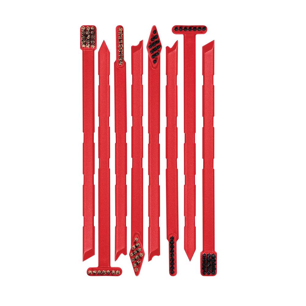 Real Avid Smart Brushes Scrubber Gun Brushes with Integrated Scrapers 8/ct - Precision Shot Firearms