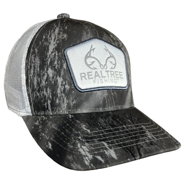 Outdoor Cap Realtree Fishing Grey/White Mesh Back w/Woven Realtree label - Precision Shot Firearms