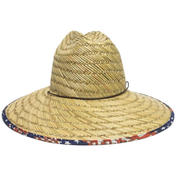 Outdoor Cap Natural Straw Stars & Stripes Brim One Size Fits Most - Precision Shot Firearms